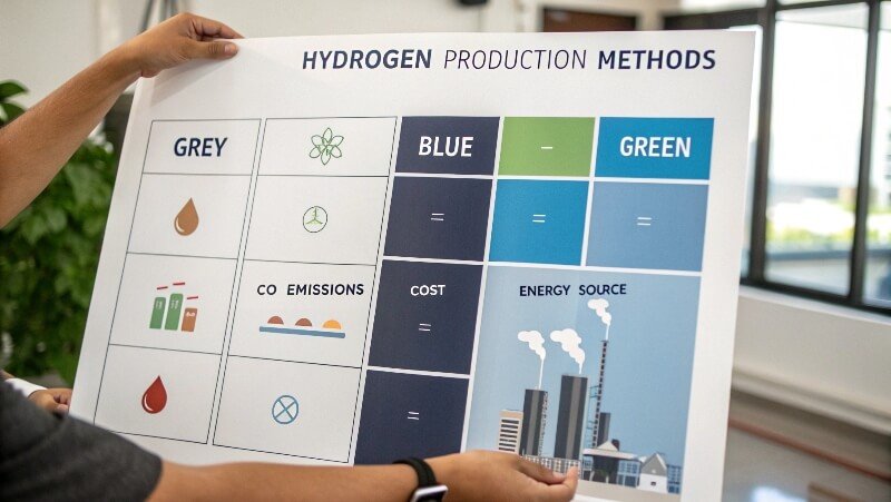 Hydrogen Color Comparison Chart